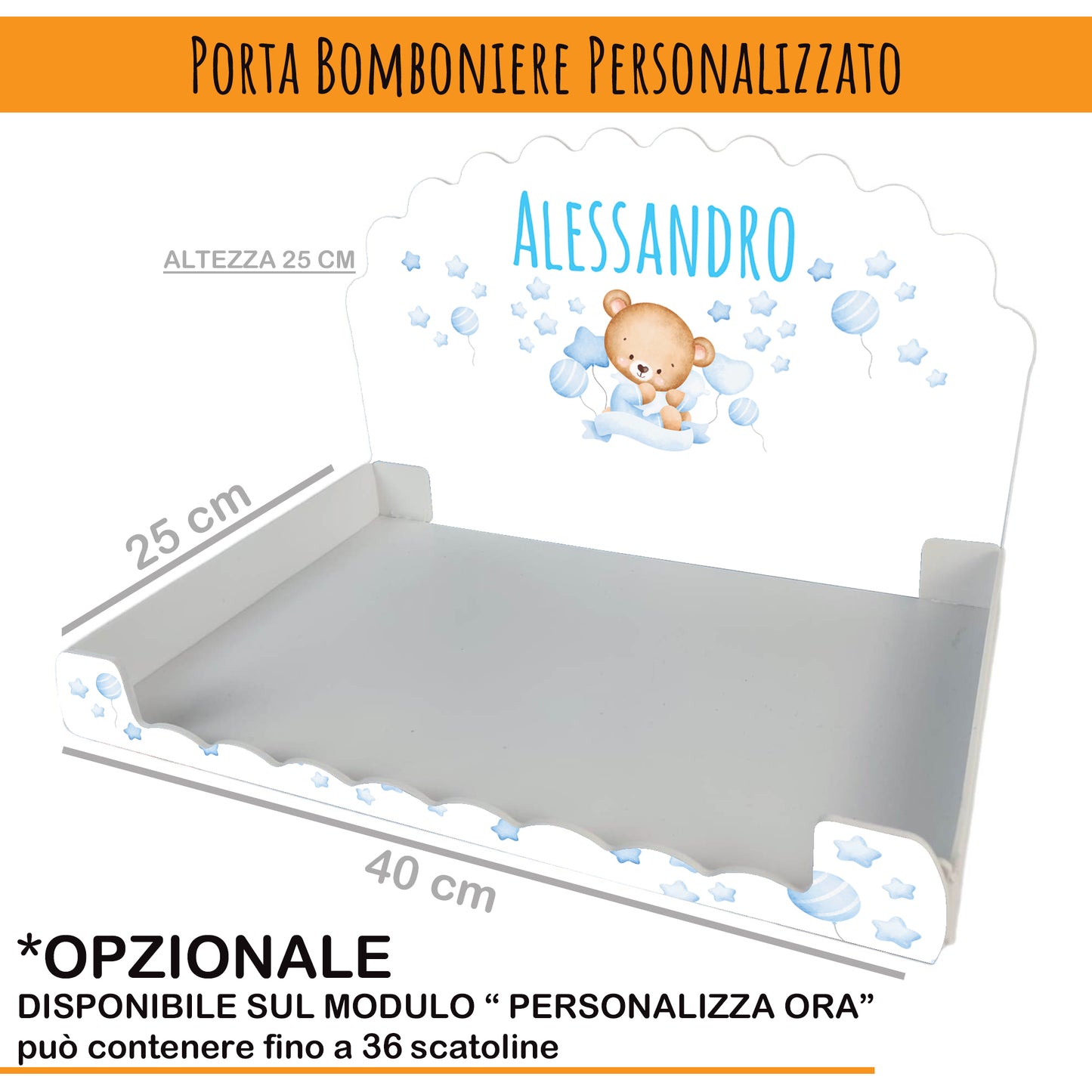 Calamita Personalizzata per Bomboniera Nascita o Battesimo da 24 pz (Modello 67) | Spedizione Gratuita