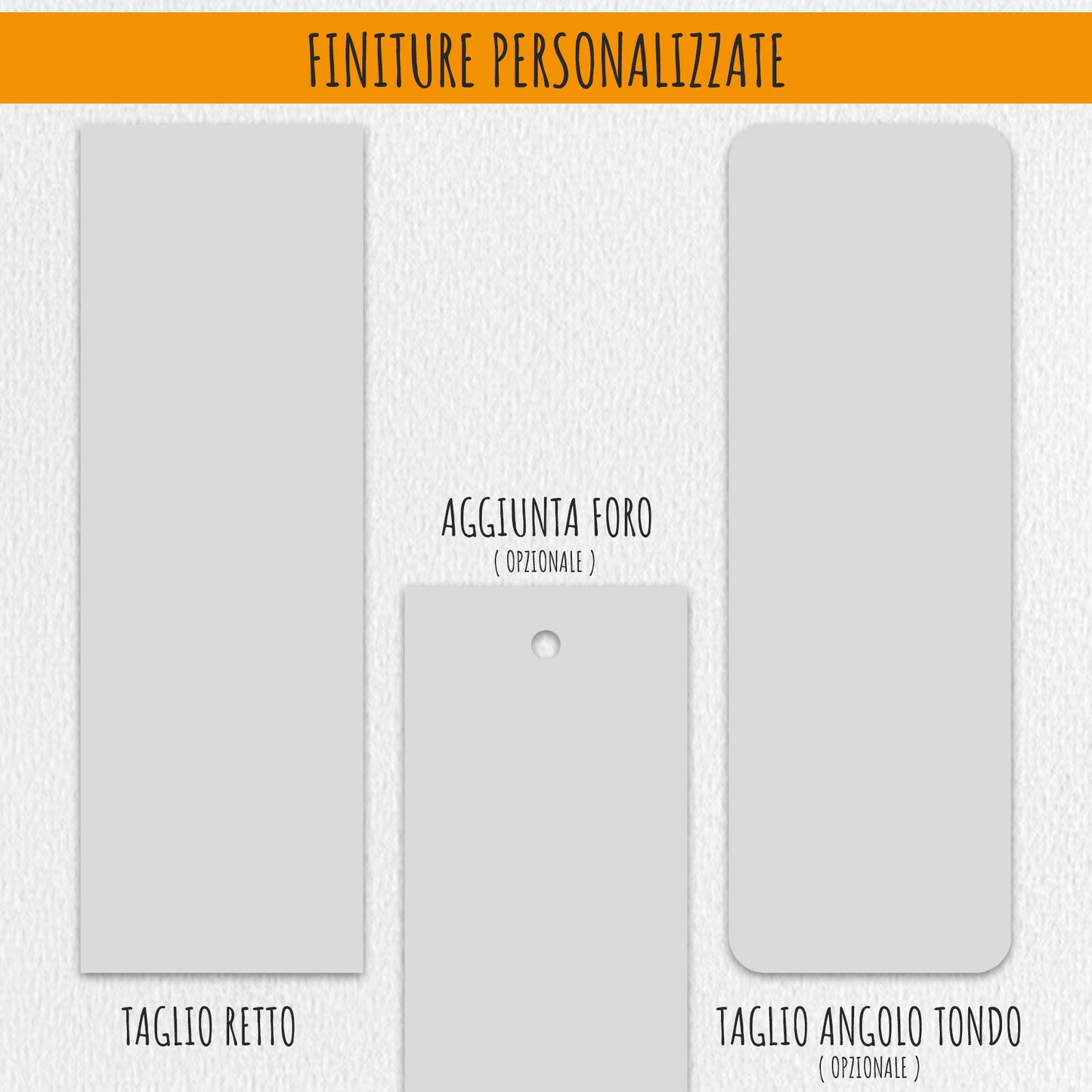 Segnaposto Battesimo Personalizzato in Cartoncino Martellato 15x5 | Bimbo 05