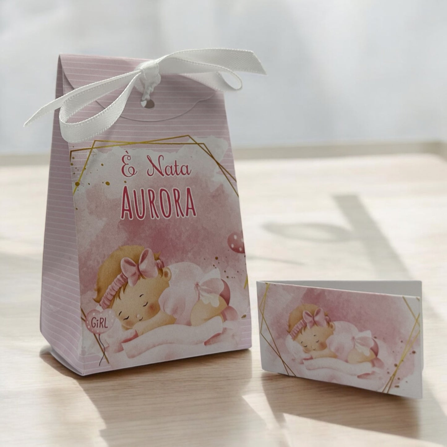 Pz 16 Scatola Portaconfetti personalizzata, nastrino incluso | Nica Bimba 38