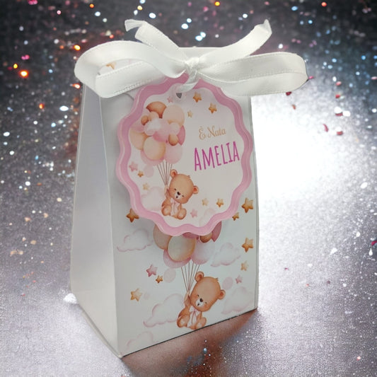 Calamita Personalizzata per Bomboniera Nascita o Battesimo da 24 pz (Modello 40) | Spedizione Gratuita