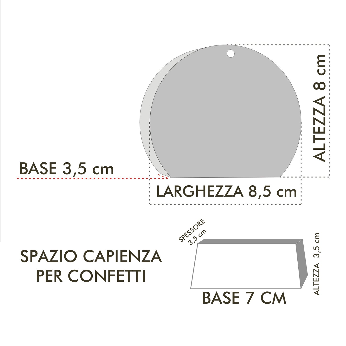 Pz 24+24 | Scatola Portaconfetti personalizzata con nome e data n. 24 scatole confetti + 24 Bigliettini Bomboniera, nastrino per chiusura incluso | Modello 59