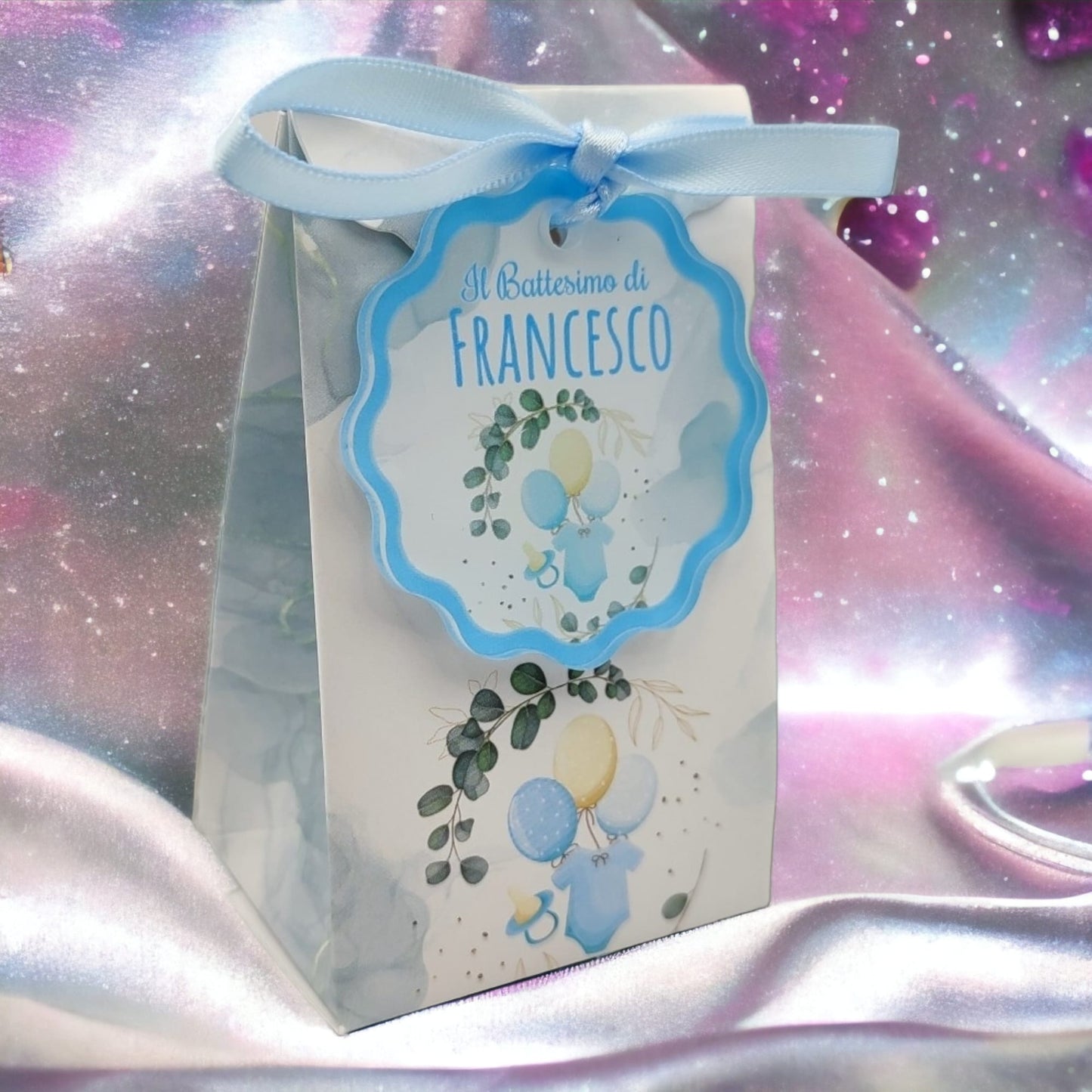 Calamita Personalizzata per Bomboniera Nascita o Battesimo da 24 pz (Bimbo 5) | Spedizione Gratuita