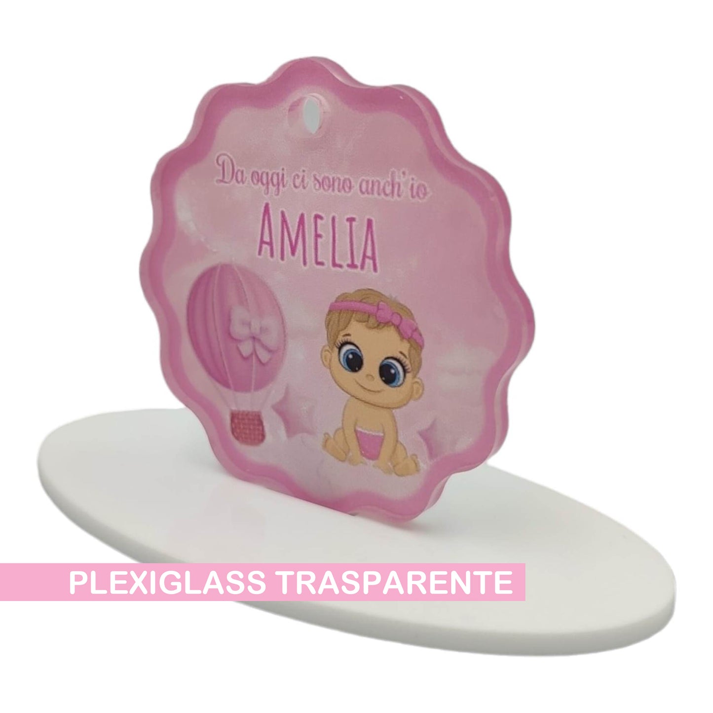 Calamita Personalizzata per Bomboniera Nascita o Battesimo da 24 pz (Bimba 30) | Spedizione Gratuita