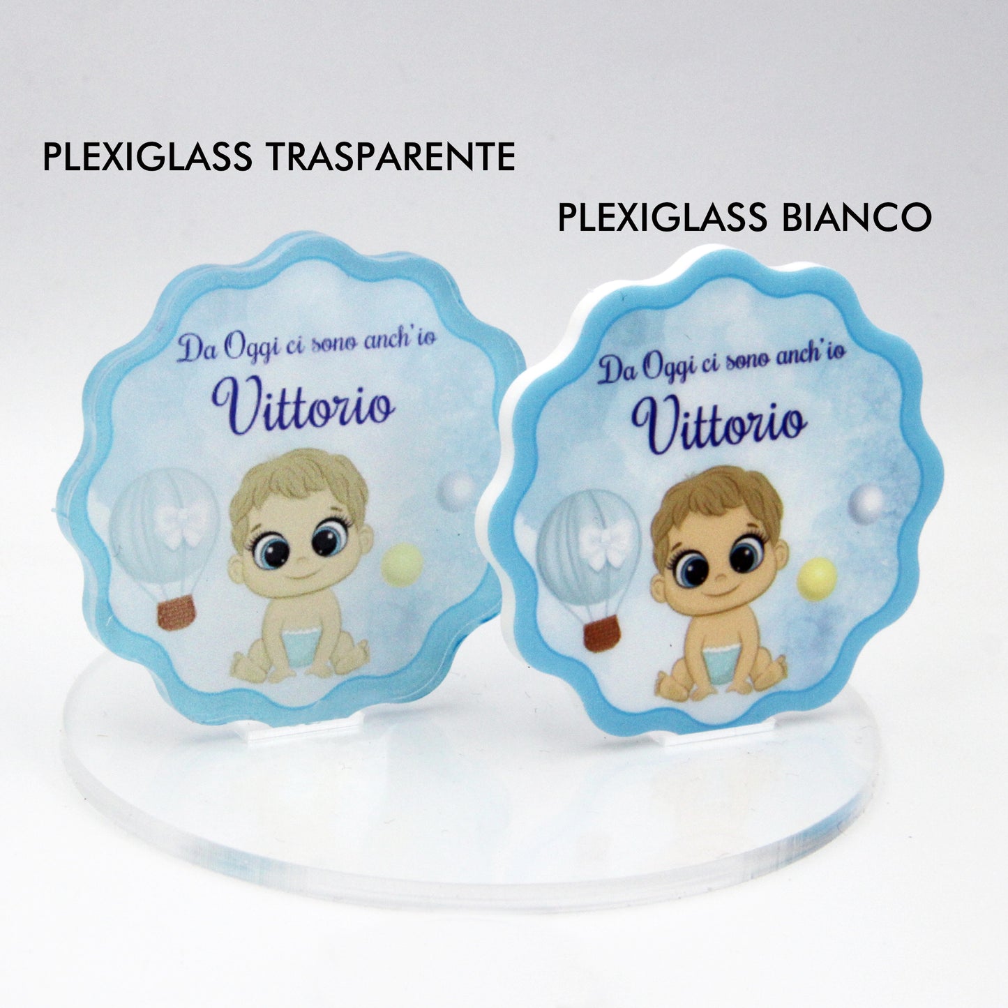 Calamita Personalizzata per Bomboniera Nascita o Battesimo da 24 pz (Bimbo 31) | Spedizione Gratuita