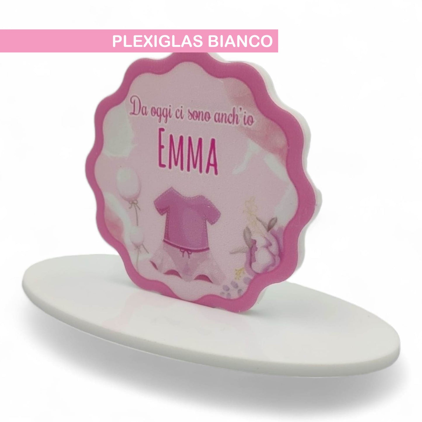 Calamita Personalizzata per Bomboniera Nascita o Battesimo da 24 pz (Bimba 34) | Spedizione Gratuita