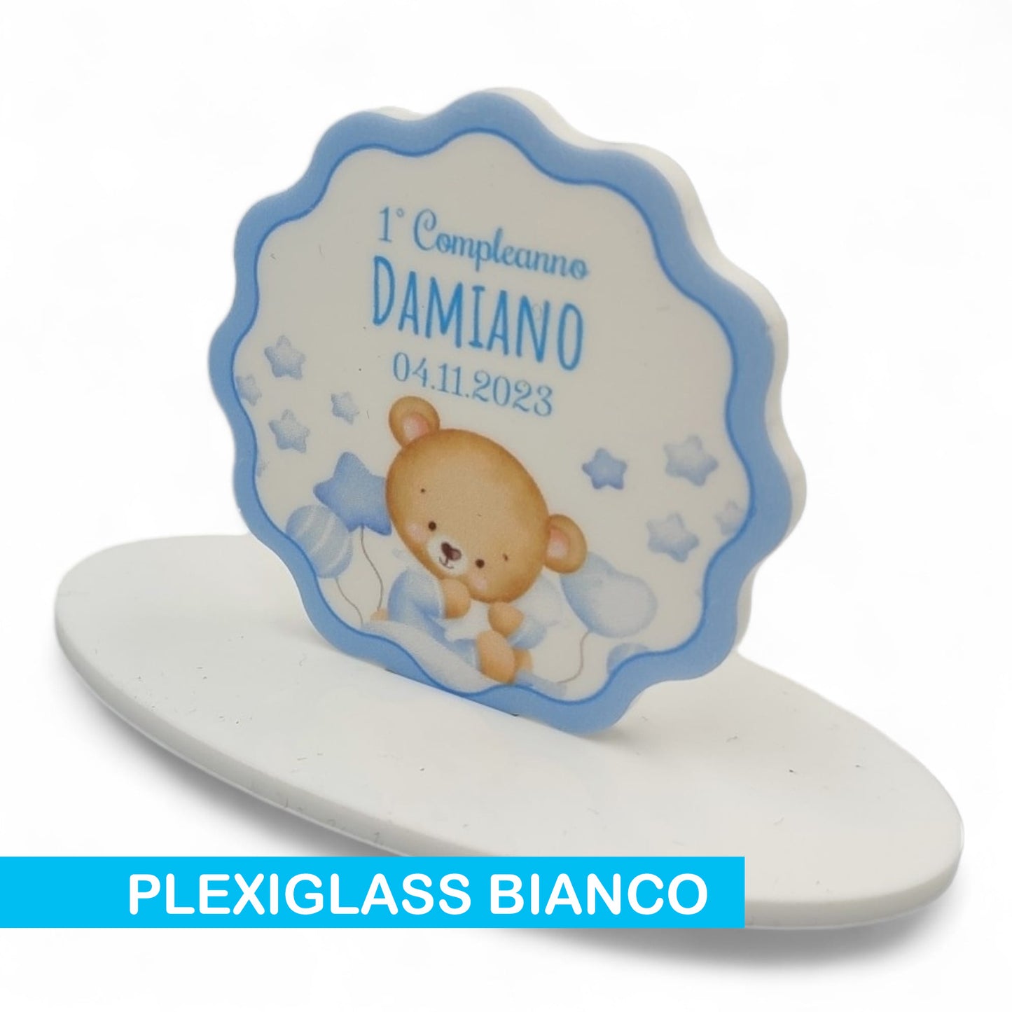 Calamita Personalizzata per Bomboniera Nascita o Battesimo da 24 pz (Modello 67) | Spedizione Gratuita