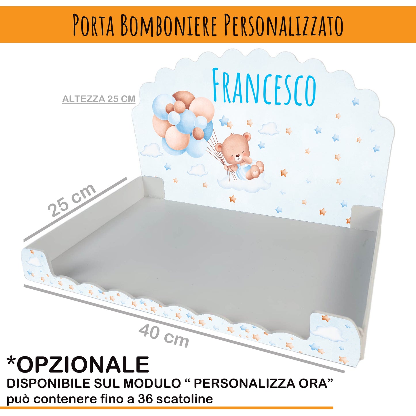 Calamita Personalizzata per Bomboniera Nascita o Battesimo da 24 pz (Modello 14) | Spedizione Gratuita