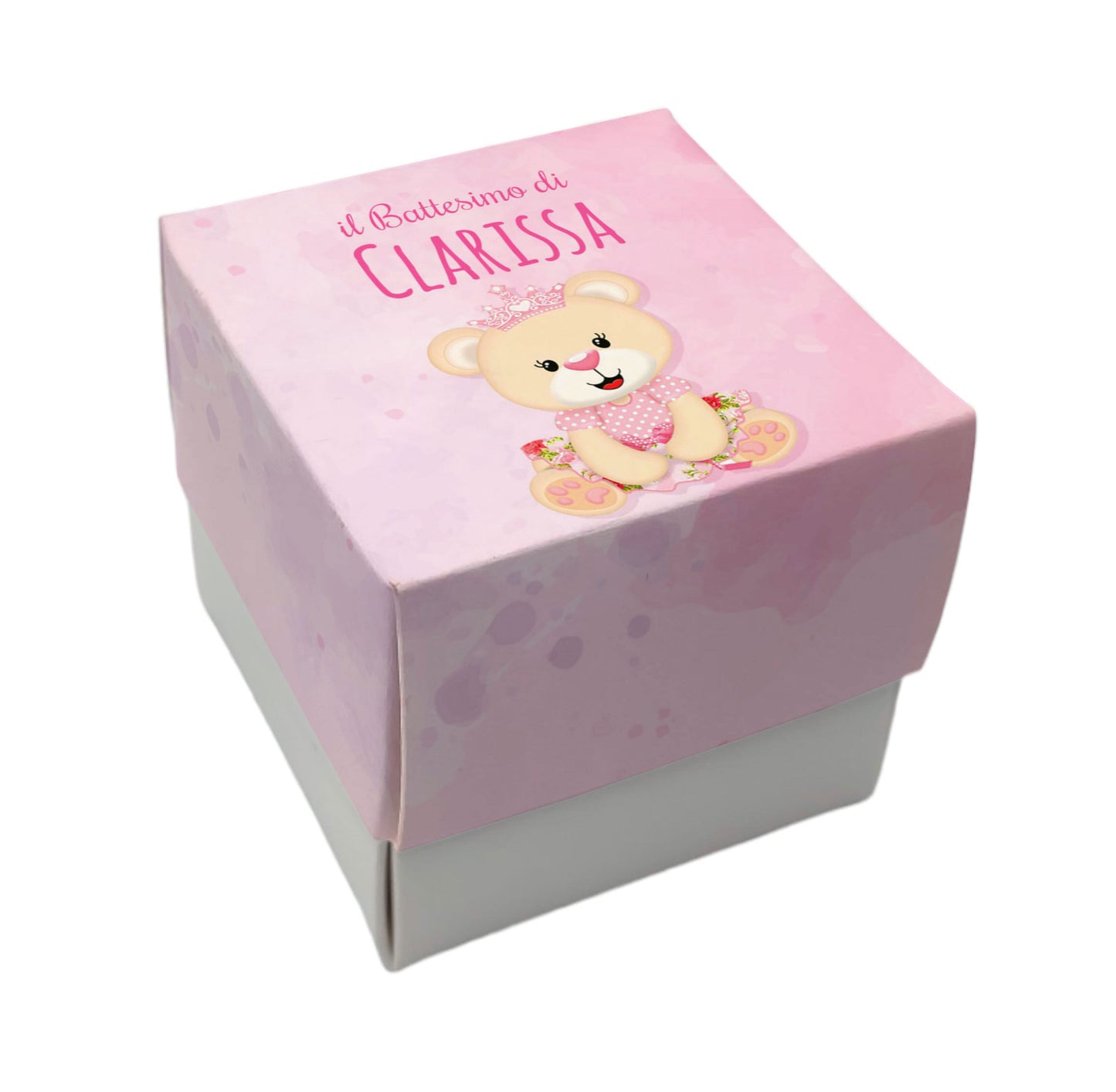 Pz 16 Scatola Portaconfetti personalizzata | Ritta Orsetto Bimba 01