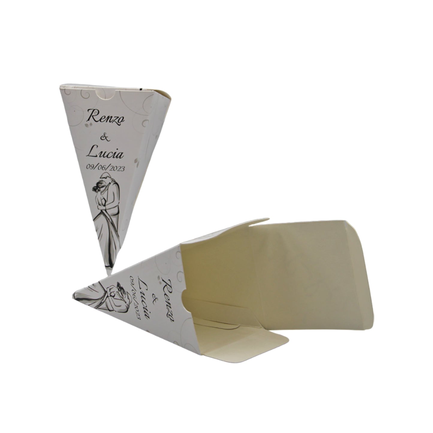 Pz 24 Cono Portariso Matrimonio Personalizzato | Matrimonio 3