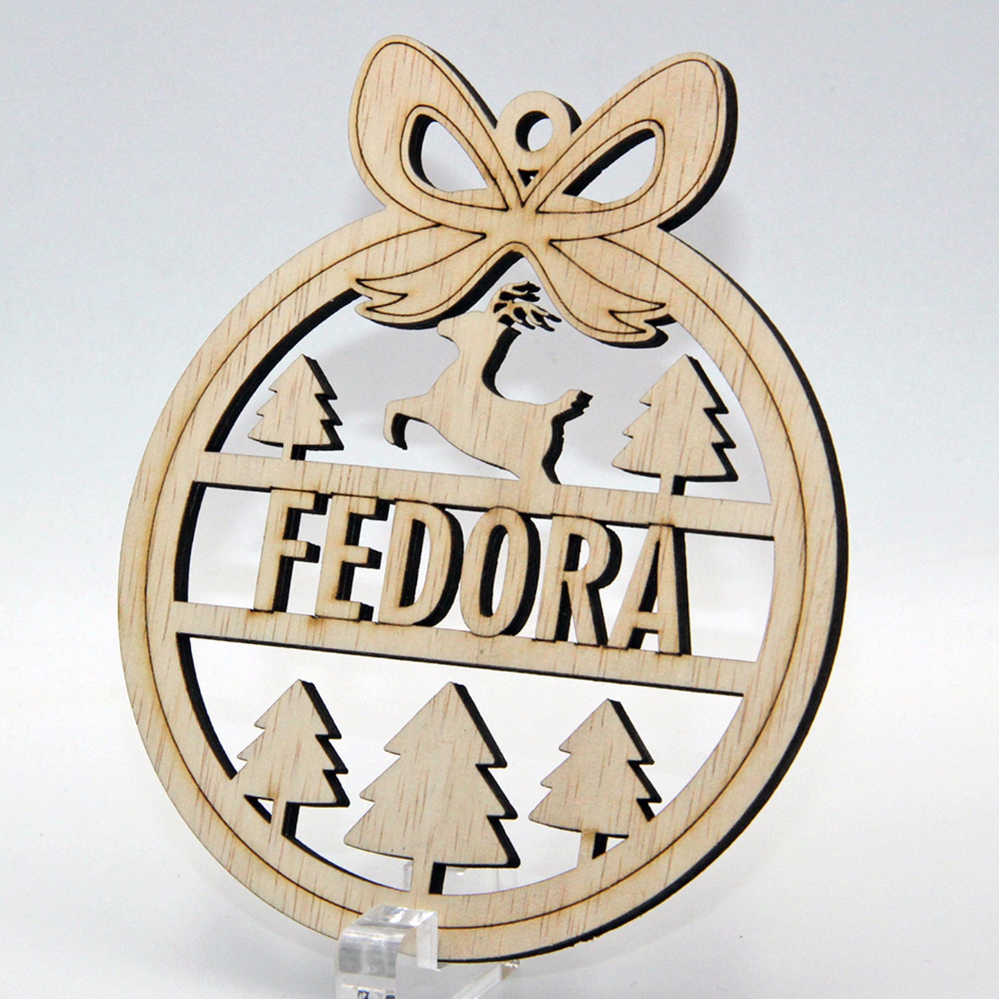 PALLINA DI NATALE IN LEGNO PERSONALIZZATA CON NOME | PVGRAFIKWEB