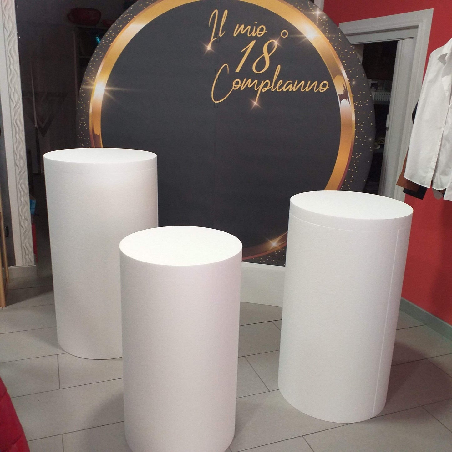 PVGRAFIKWEB Cilindri in polistirolo | altezza 1 mt diametro 48 | 40 | 30 cm