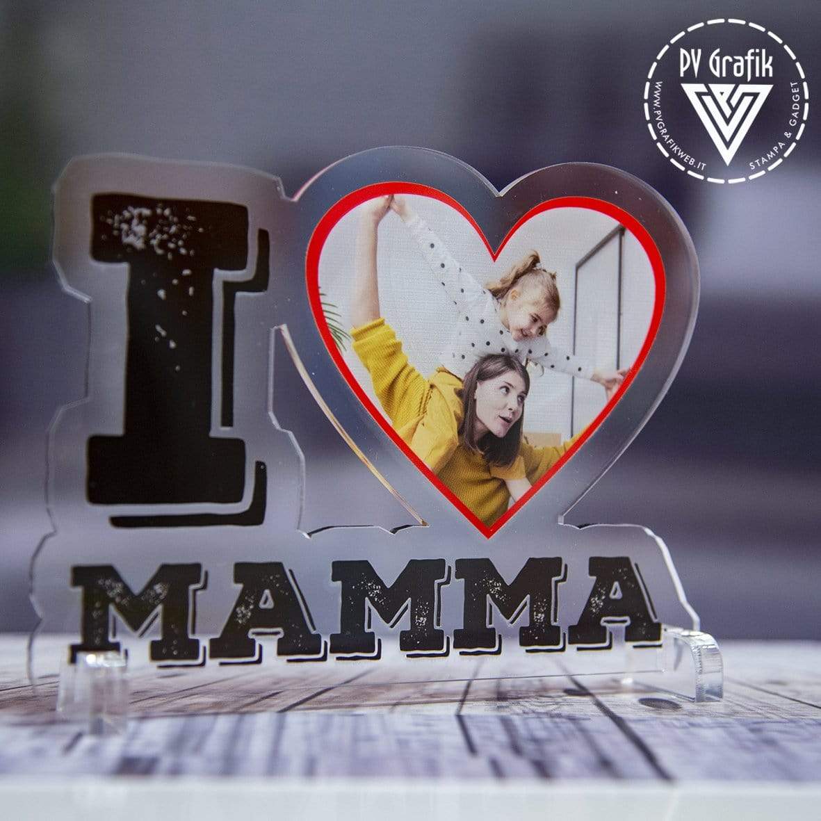 PVGRAFIKWEB QUADRO IN PLEXIGLASS CON FOTO FESTA DELLA MAMMA
