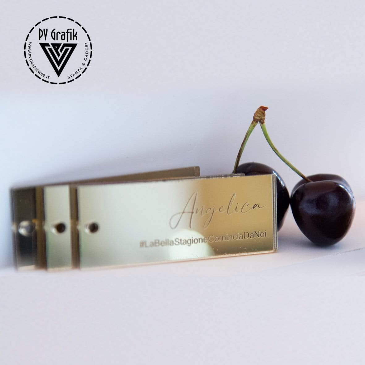 PVGRAFIKWEB Segnaposto in plexiglass o legno | a partire da 10 pz