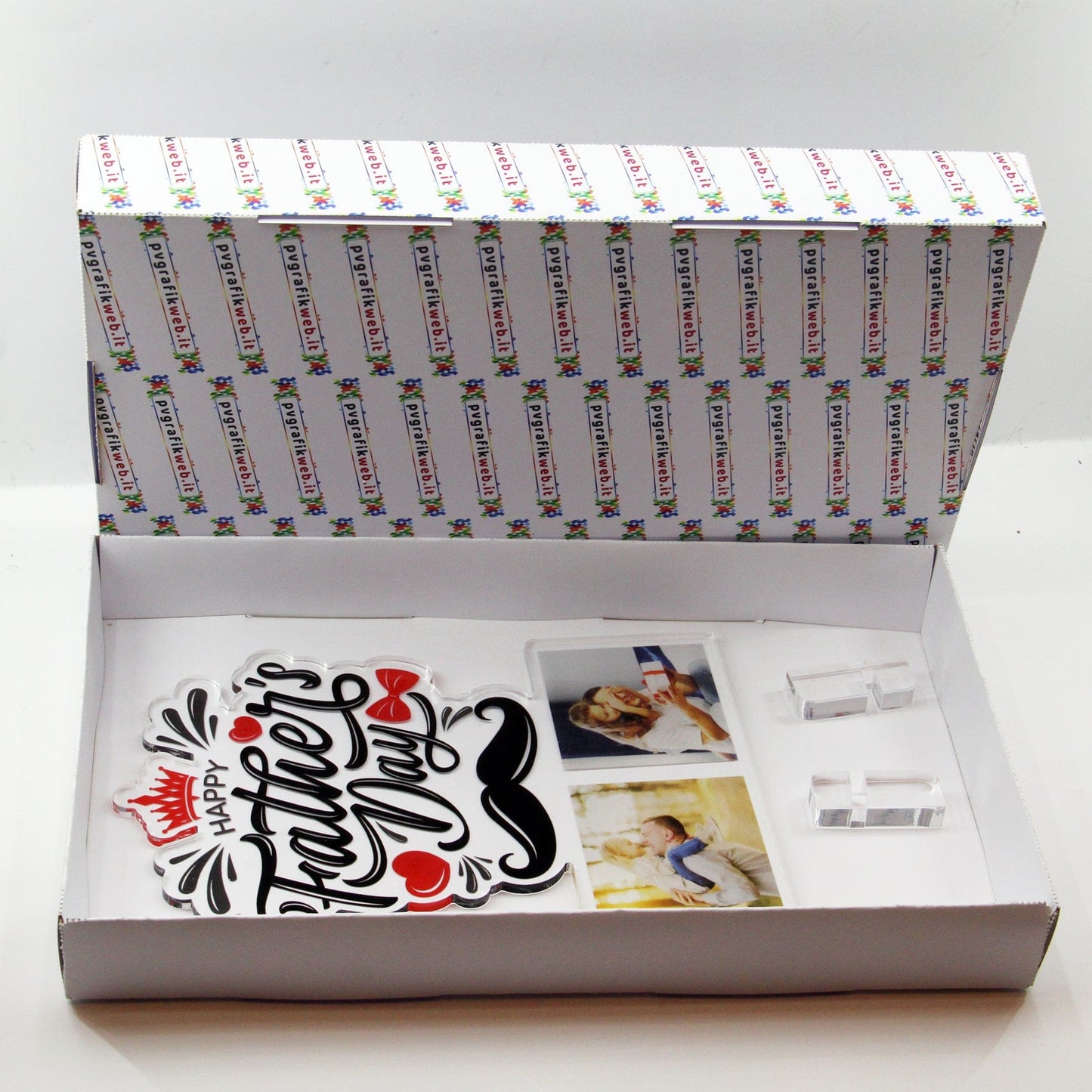 PVGRAFIKWEB Targa festa del papà " Fathers Day " con foto | SPEDIZIONE GRATUITA