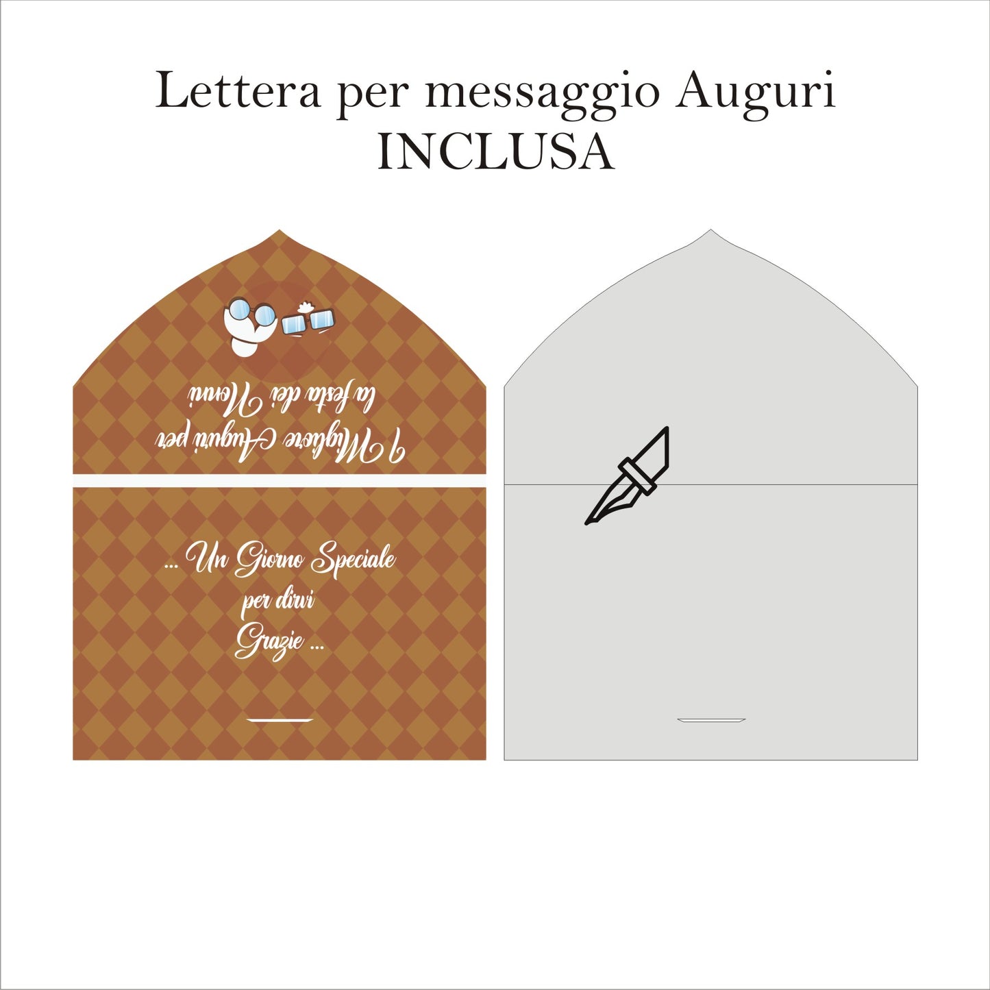 Regali Festa dei Nonni Quadro in Plexiglass con 5 foto 25x10 | Spedizione Gratuita | Nonni Bianco