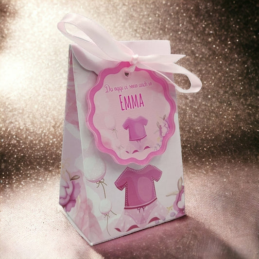 Calamita Personalizzata per Bomboniera Nascita o Battesimo da 24 pz (Bimba 34) | Spedizione Gratuita