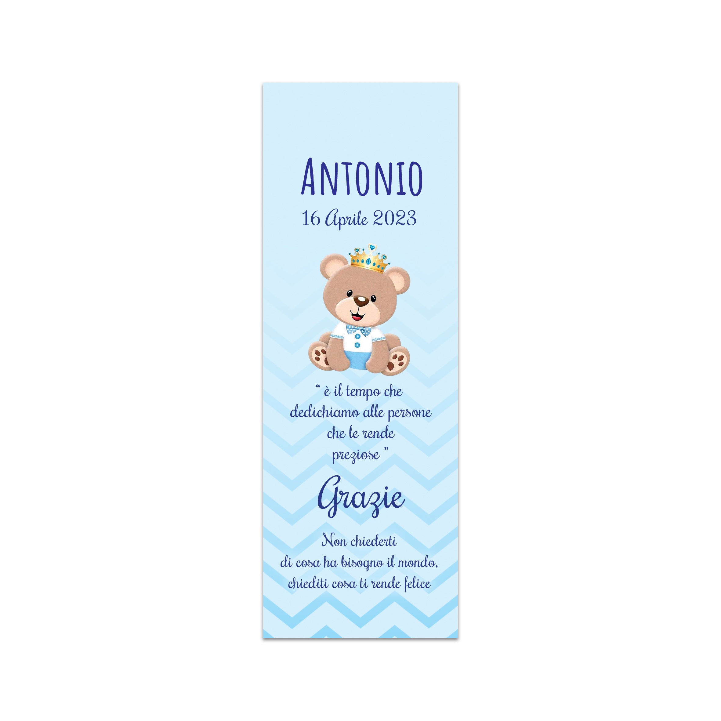Segnaposto Battesimo Personalizzato Piccolo Principe – 95x150mm, Cartoncino 300gr, Prodotto Italiano (Modello 1)