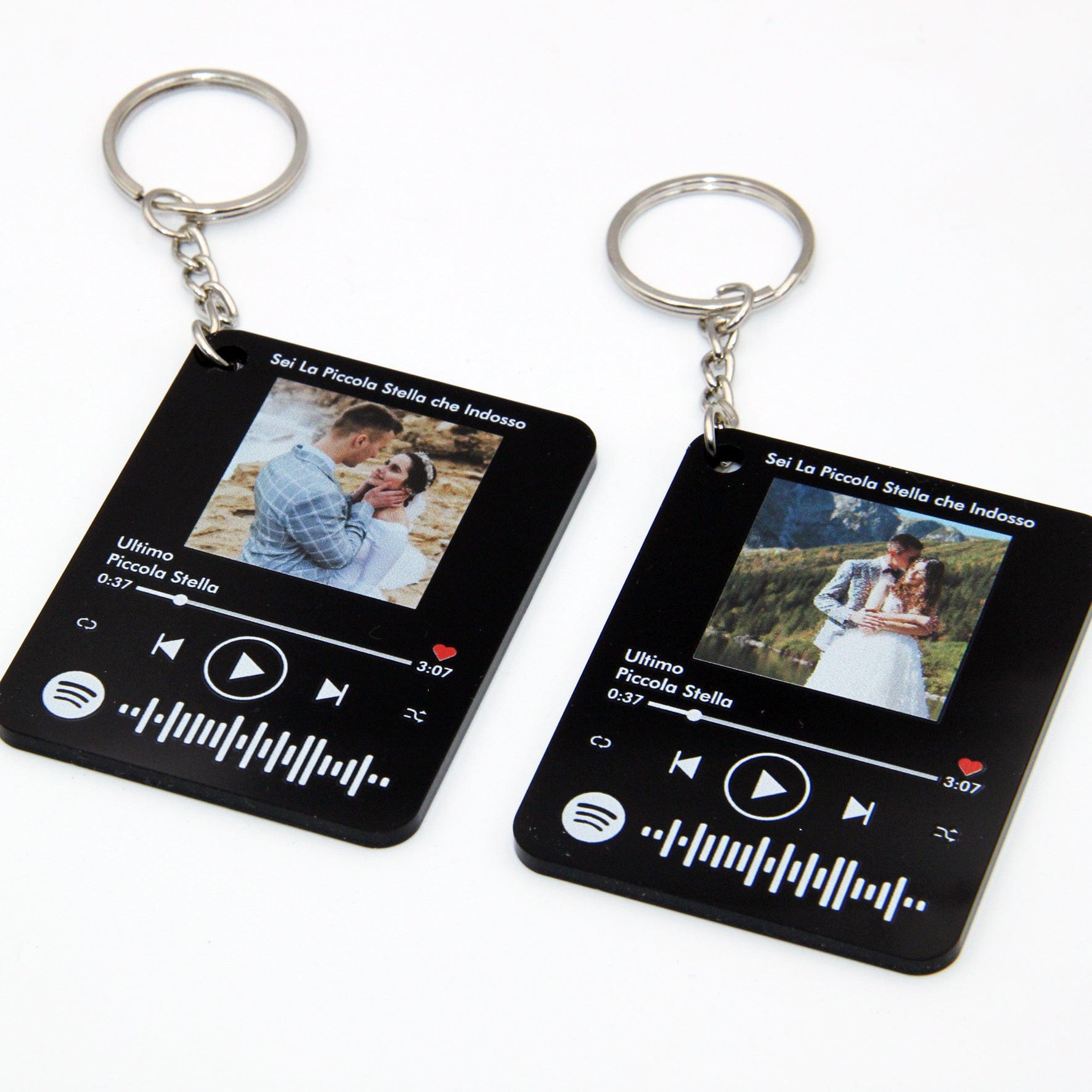 Portachiavi personalizzato per la coppia, Portachiavi Spotify