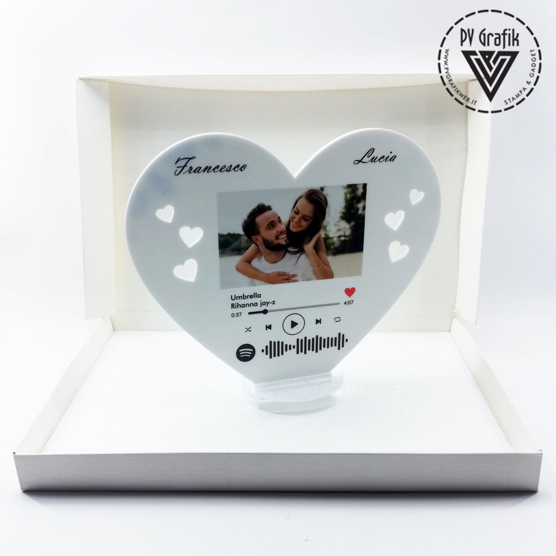 Targa spotify personalizzata, regali san valentino, regali personalizzati  con foto – PVGRAFIKWEB